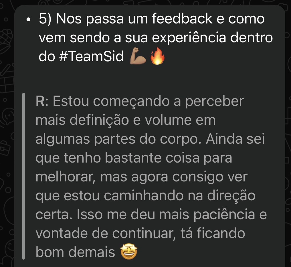 Feedback de aluno